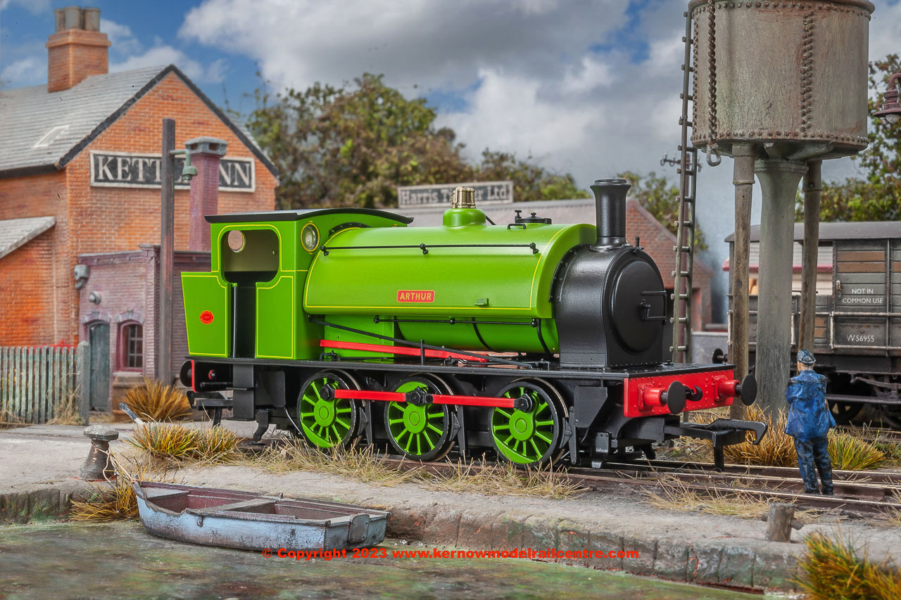 903502 Rapido 16in Hunslet Steam Locomotive - "Arthur" - Markham Main Colliery Lined Green - DCC SOUND
